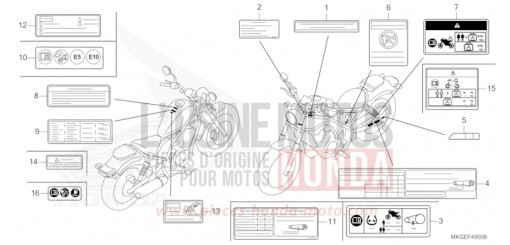 CAUTION LABEL CMX500A2N de 2022
